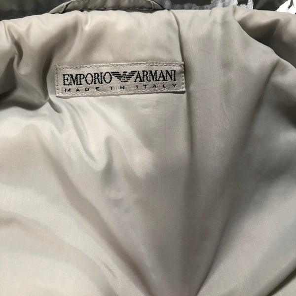 AW2000 Emporio Armani futuristic reflective glass jacket with modular hood